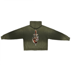 Unisex Washed Distressed Dystopian Streetwear Zip-Up Hoodie(420GSM)