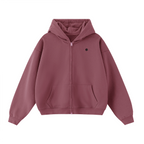 Unisex Cropped Double-Zip Hoodie (460 GSM)