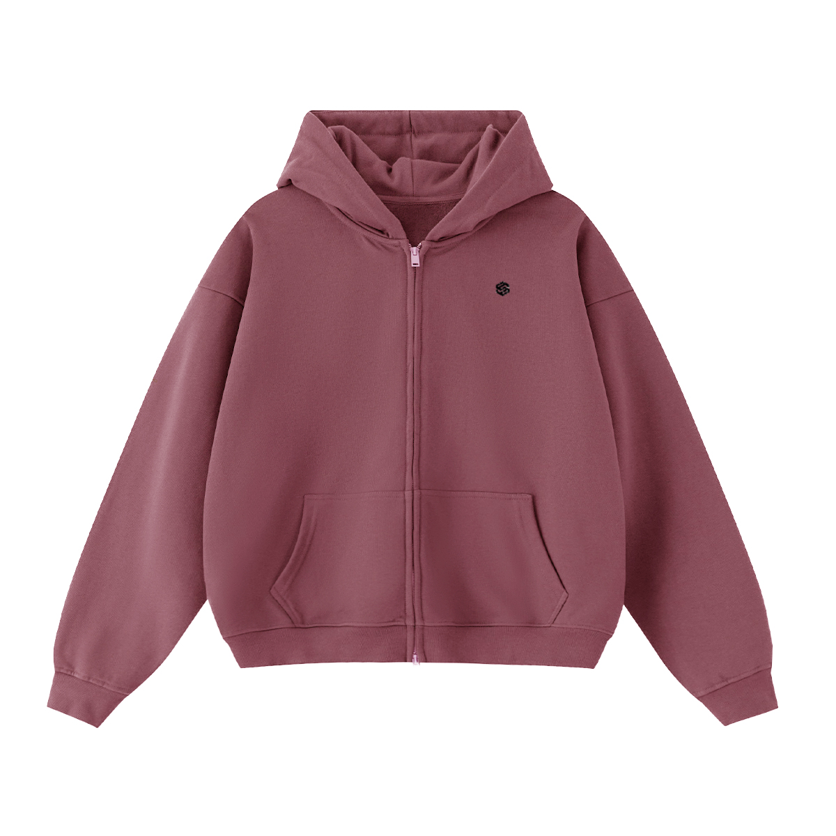 Unisex Cropped Double-Zip Hoodie (460 GSM)