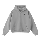 Unisex Cropped Double-Zip Hoodie (460 GSM)