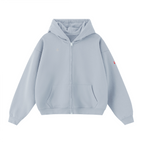 Unisex Cropped Double-Zip Hoodie (460 GSM)