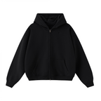 Unisex Cropped Double-Zip Hoodie (460 GSM)