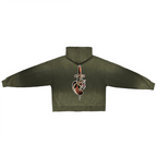 Unisex Washed Distressed Dystopian Streetwear Zip-Up Hoodie(420GSM)