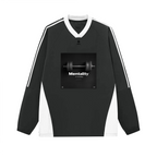 Colorblock V-neck Long Sleeve Shirt