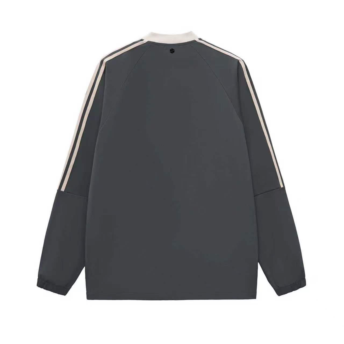 Colorblock V-neck Long Sleeve Shirt