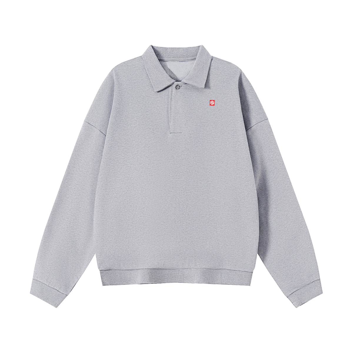 Men’s Half-Placket Polo Collar Sweatshirt