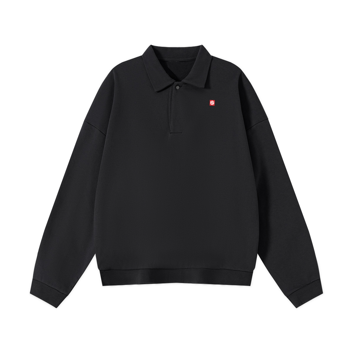 Men’s Half-Placket Polo Collar Sweatshirt