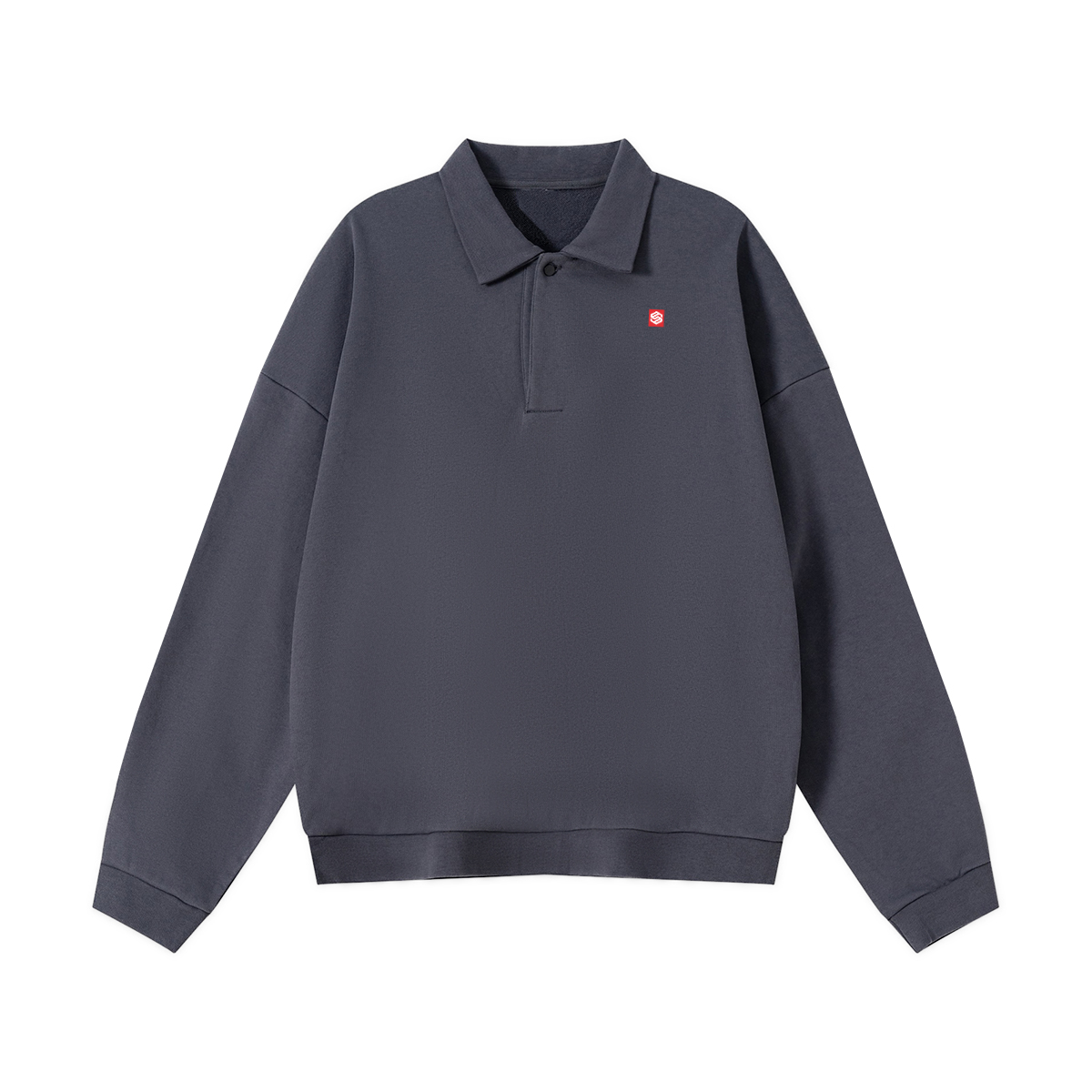 Men’s Half-Placket Polo Collar Sweatshirt