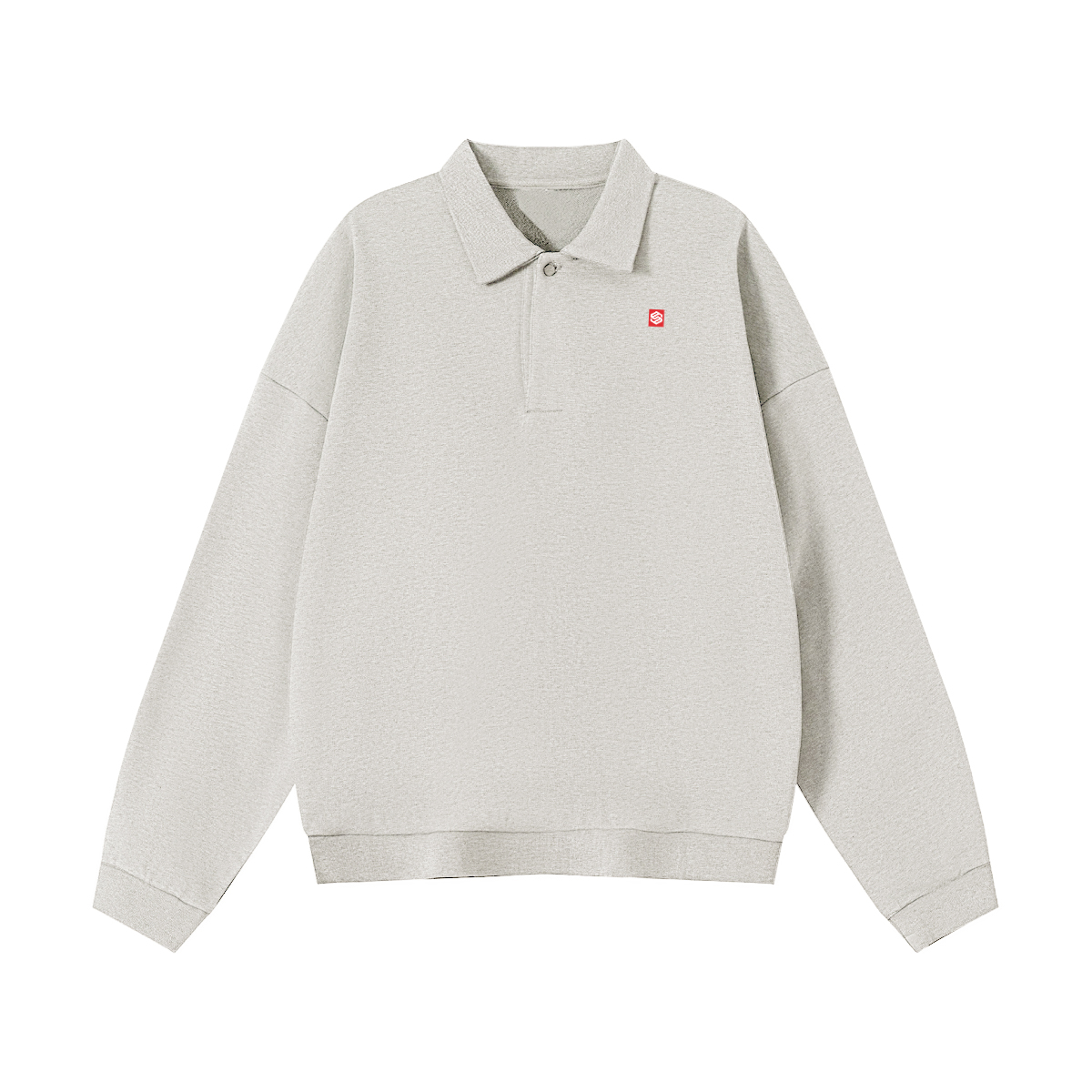 Men’s Half-Placket Polo Collar Sweatshirt