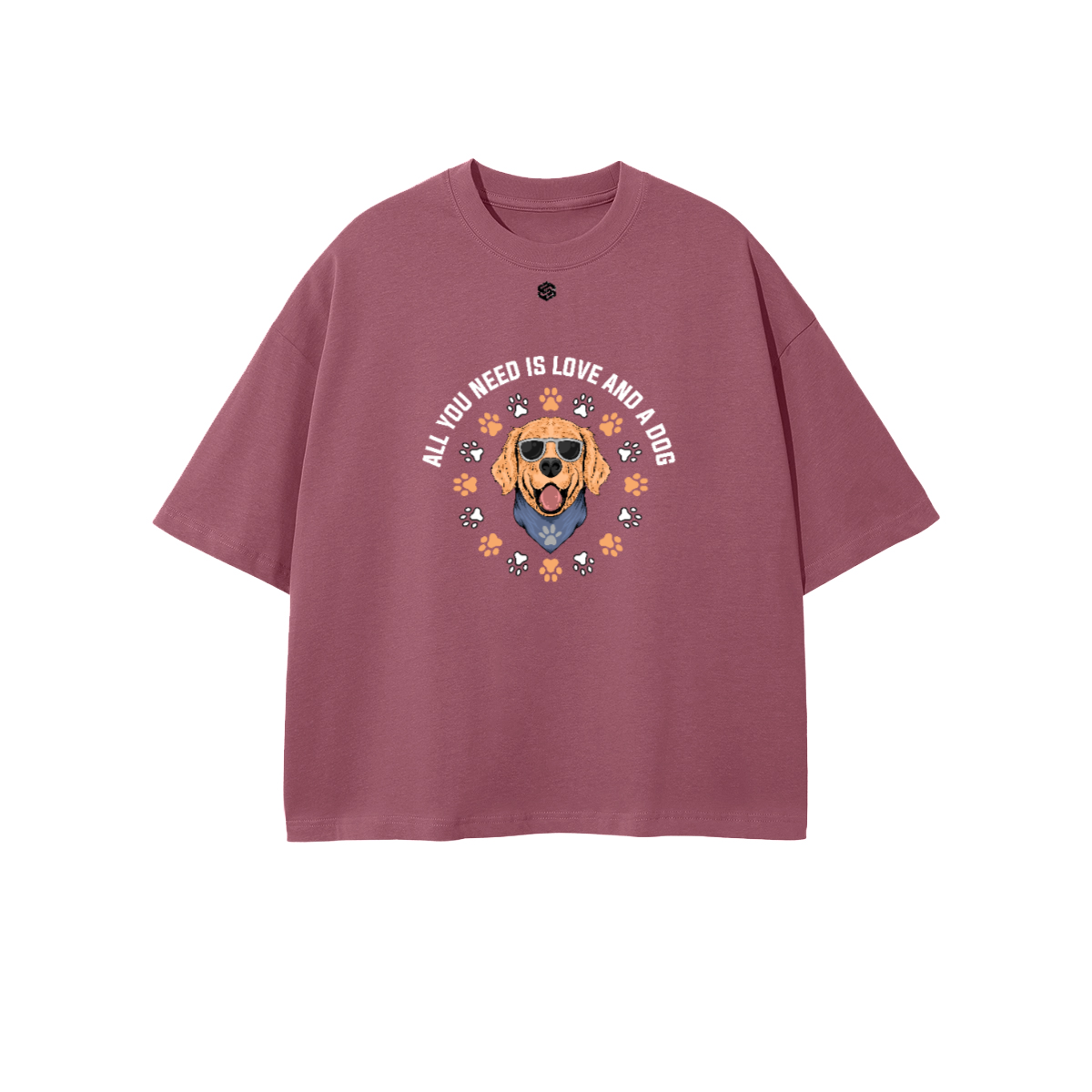 Unisex 100% Combed Cotton Cropped Oversized T-shirt (250g)