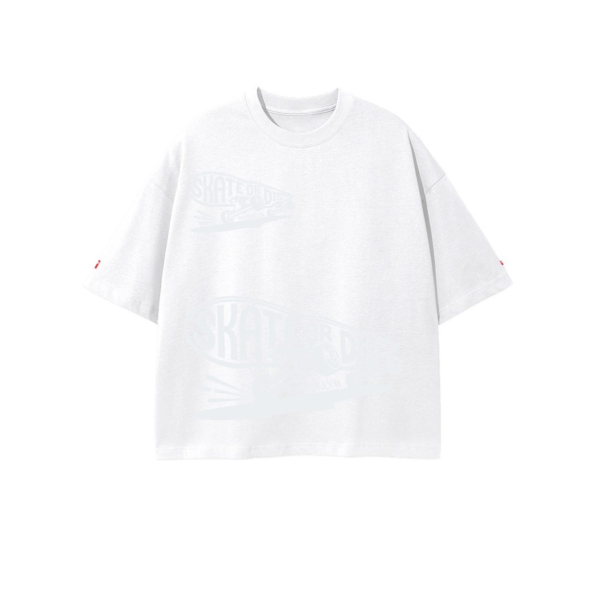 Unisex 100% Combed Cotton Cropped Oversized T-shirt (250g)
