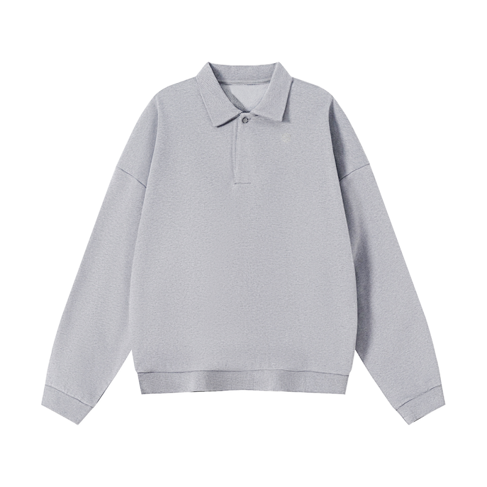 Men’s Half-Placket Polo Collar Sweatshirt
