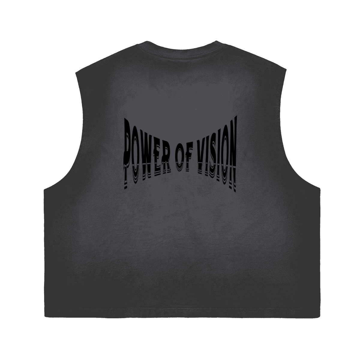 Unisex Cropped Boxy Washed Gradient Pure Cotton Tank Top (230 gsm)