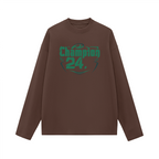 Unisex 100% Cotton Solid Color Long Sleeve T-shirt（280GSM）