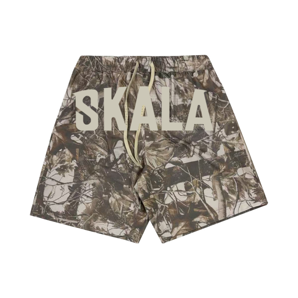 Unisex 100% Cotton French Terry Camo Shorts（400GSM）