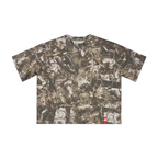 Unisex Cropped Camouflage Tree Print T-shirt（250GSM）