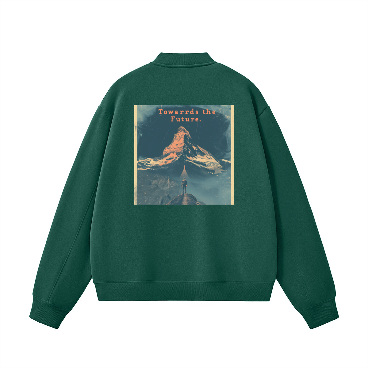 Unisex Fleece Zip-Up Baseball Jacket（360GSM）