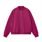 Unisex Fleece Zip-Up Baseball Jacket（360GSM）