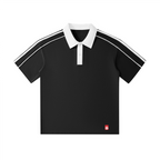 unisex polo shirt contrast collar