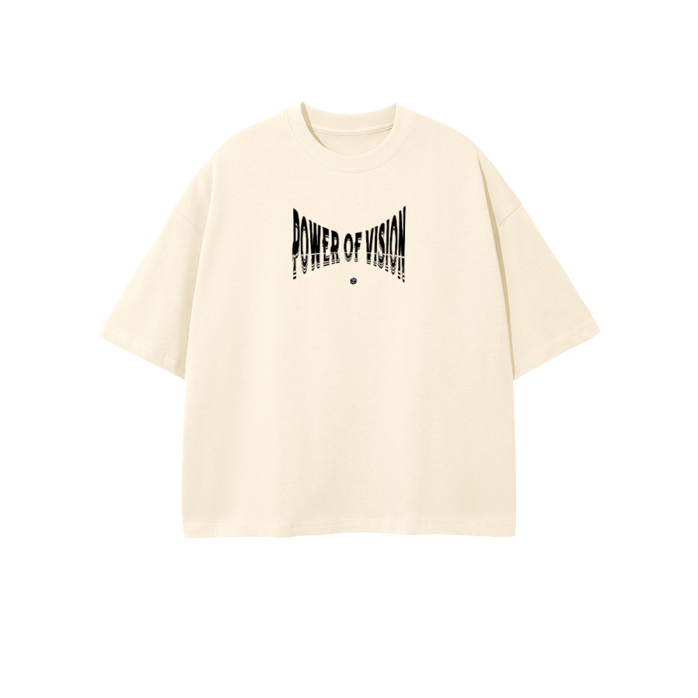 Unisex 100% Combed Cotton Cropped Oversized T-shirt