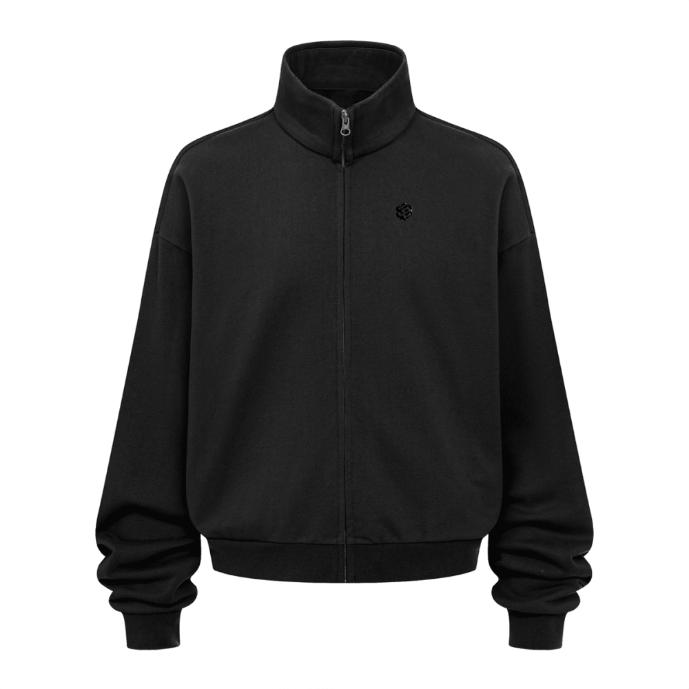 Unisex Brushed Stand-collar Zip-up Jacket（410GSM）