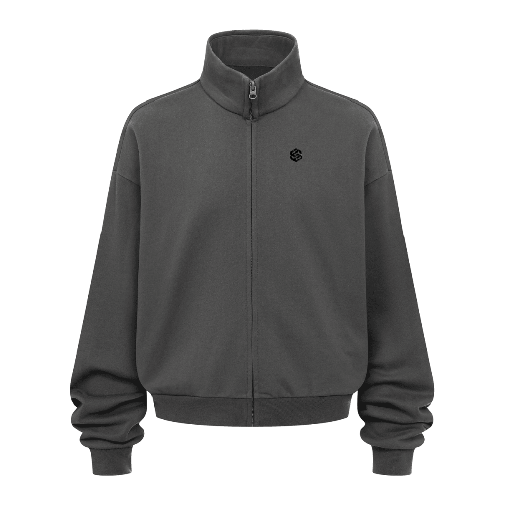 Unisex Brushed Stand-collar Zip-up Jacket（410GSM）