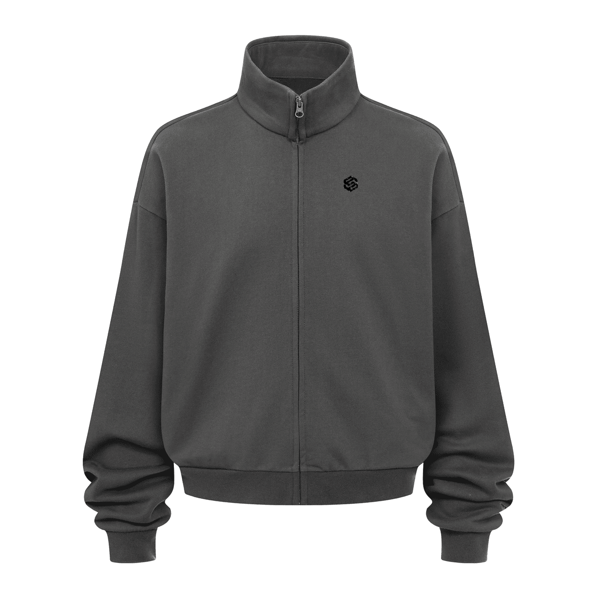 Unisex Brushed Stand-collar Zip-up Jacket（410GSM）