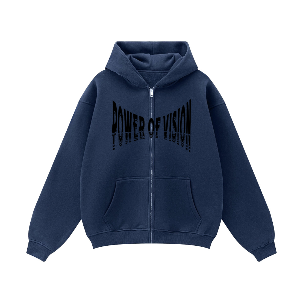 Unisex Fleece Zip-up Oversized Hoodie(380GSM)