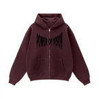 Unisex Fleece Zip-up Oversized Hoodie(380GSM)