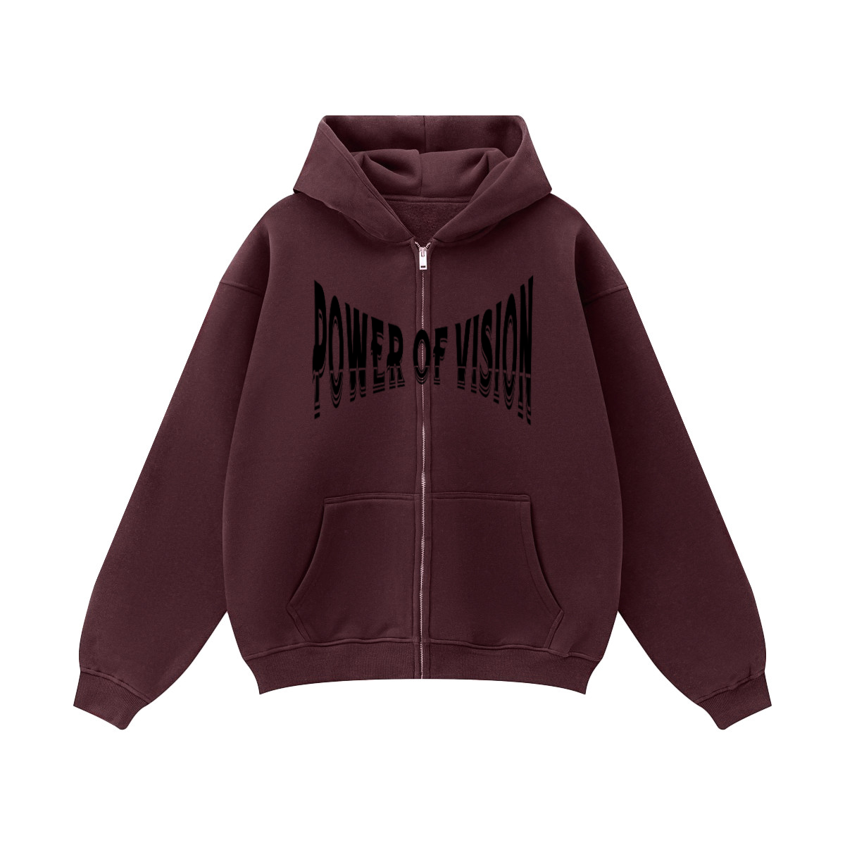 Unisex Fleece Zip-up Oversized Hoodie(380GSM)
