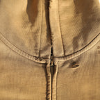 Unisex Heavyweight Washed Distressed Dystopian Streetwear Zip-Up Hoodie(420GSM)