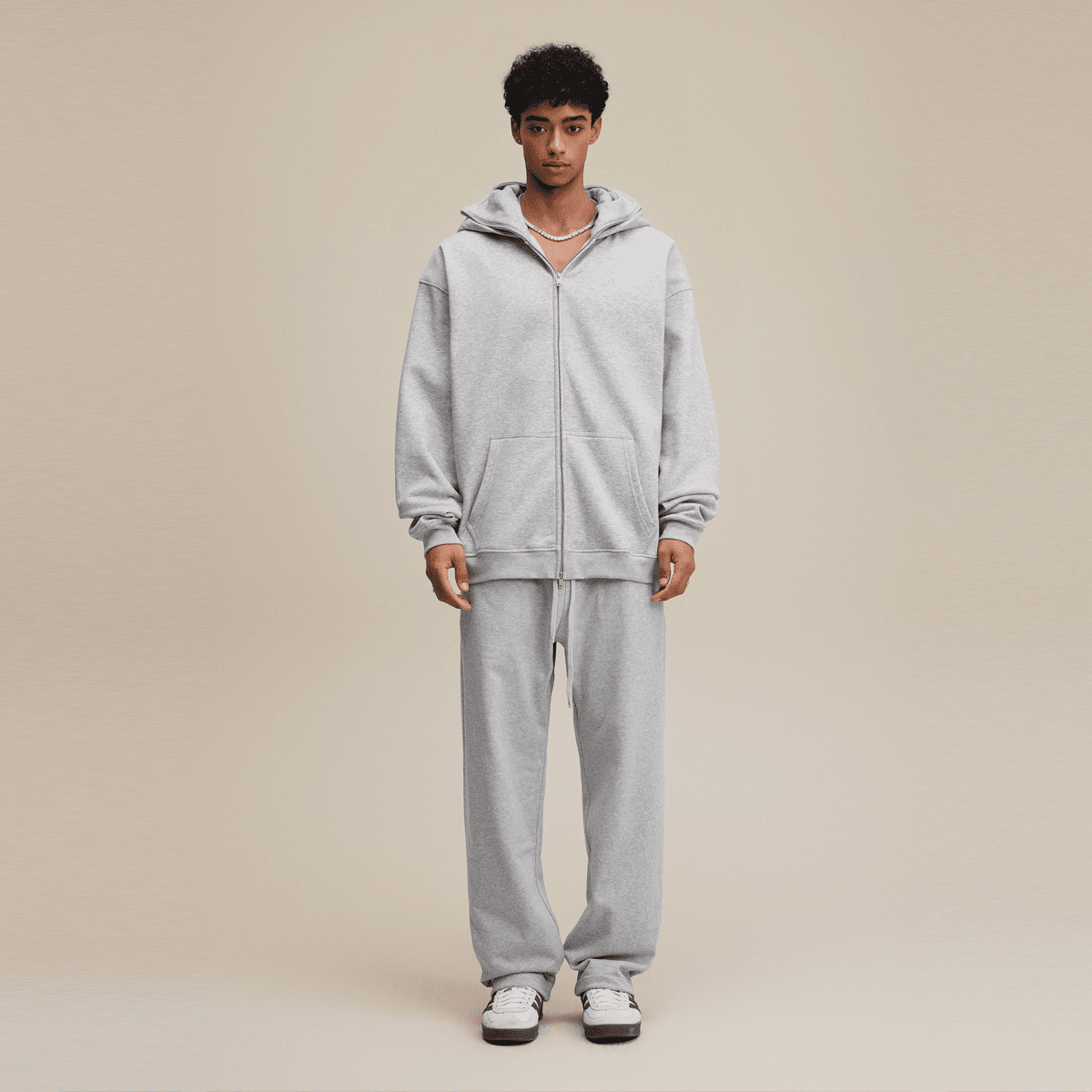 Windproof Sports Zip-up Hoodie with Built-in Face Mask