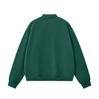 Unisex Fleece Zip-Up Baseball Jacket（360GSM）