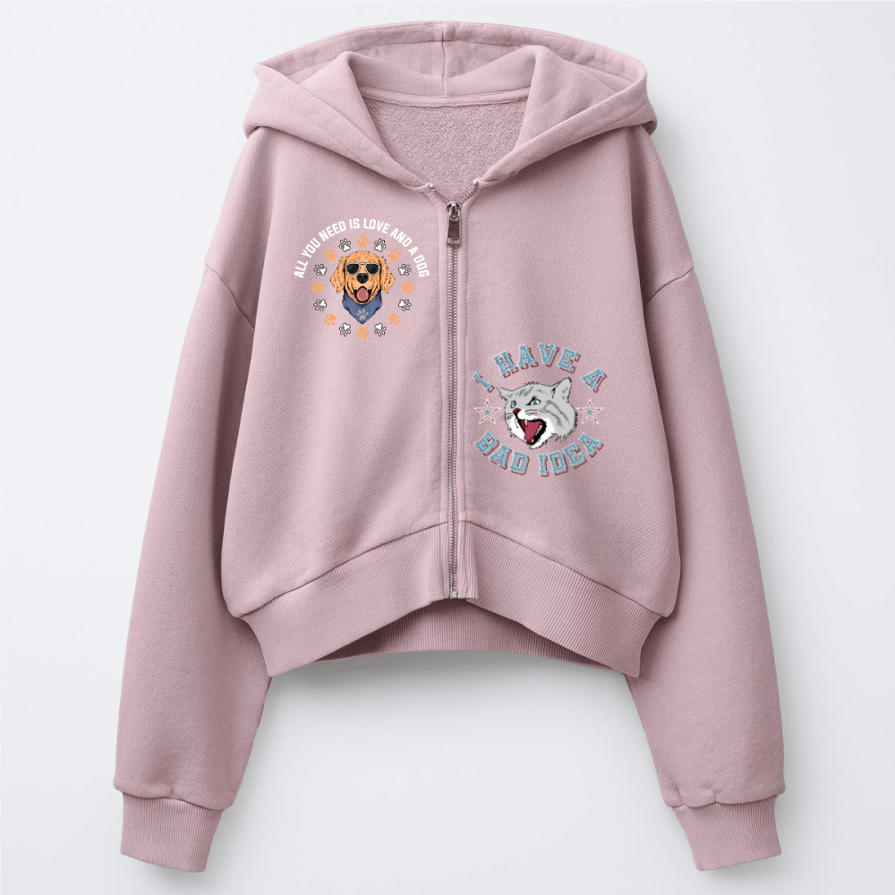 Kids’ French Terry Zip-Up Hoodie