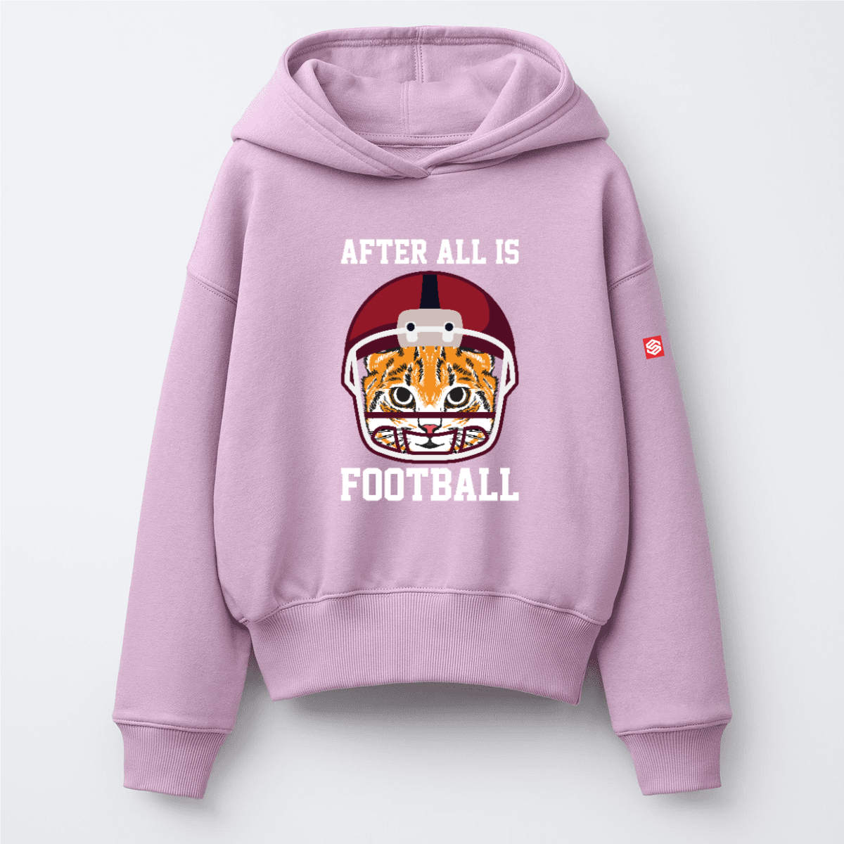 Kids’ Pink French Terry Crewneck Sweatshirt（405GSM）