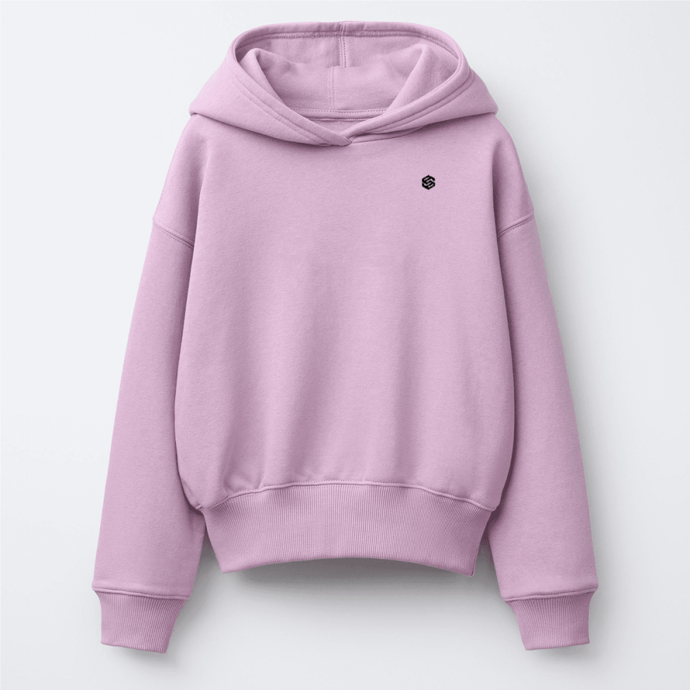 Kids’ Pink French Terry Crewneck Sweatshirt（405GSM）