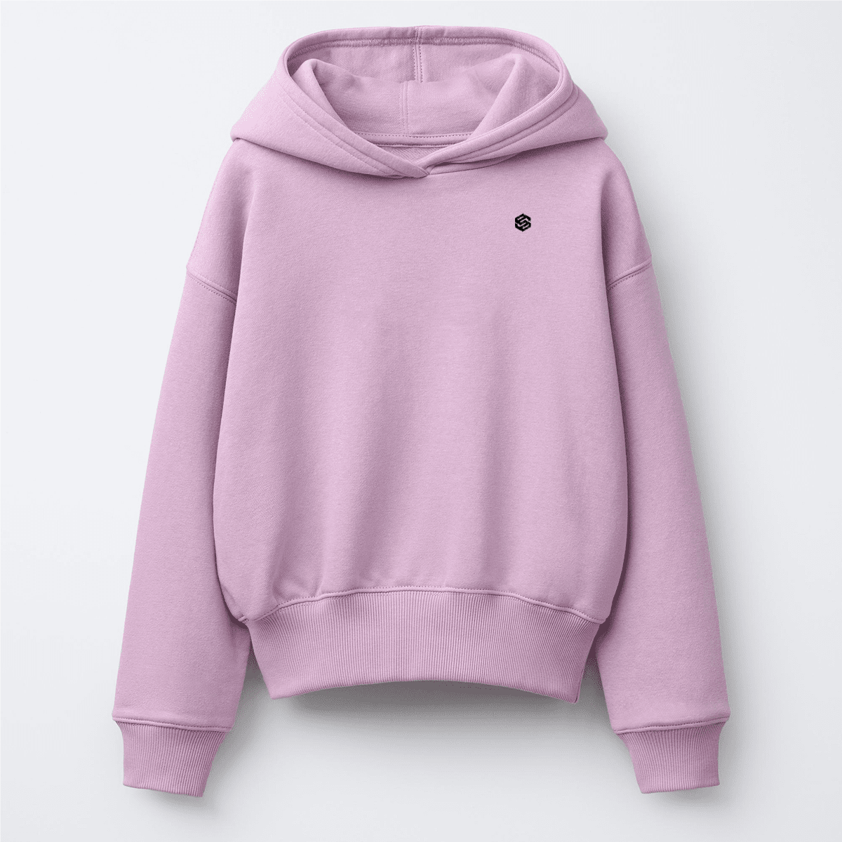 Kids’ Pink French Terry Crewneck Sweatshirt（405GSM）