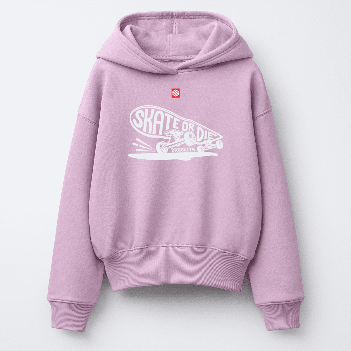 Kids’ Pink French Terry Crewneck Sweatshirt（405GSM）