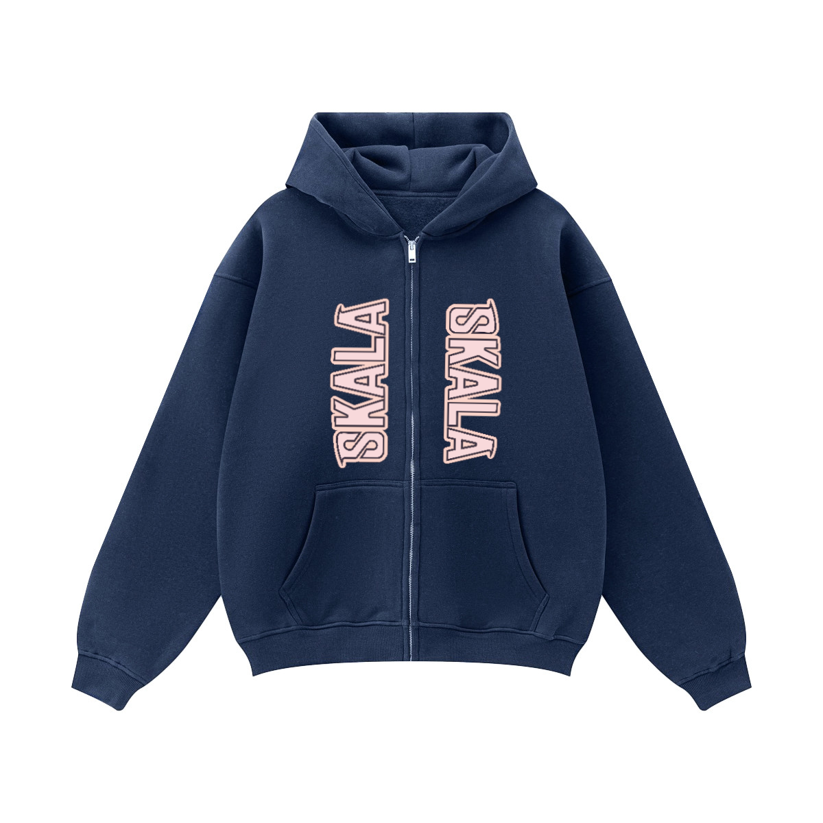 Unisex Fleece Zip-up Oversized Hoodie