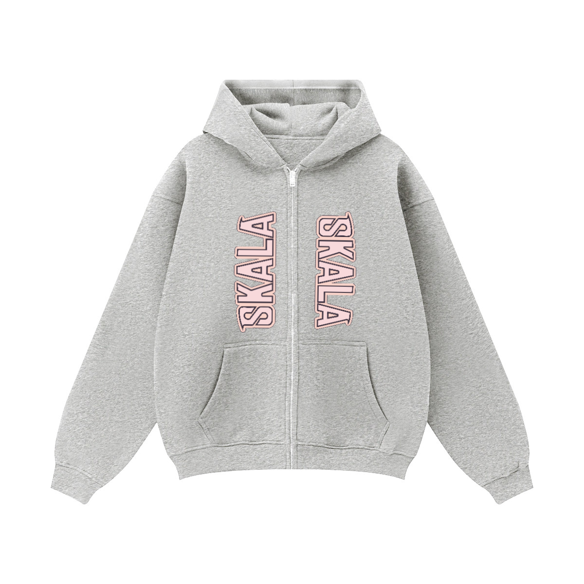 Unisex Fleece Zip-up Oversized Hoodie