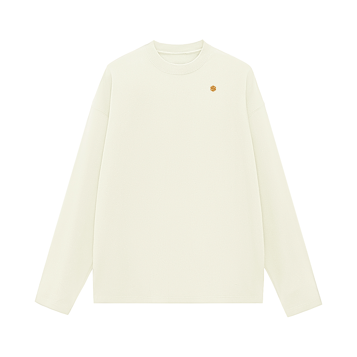 Unisex 100% Cotton Solid Color Long Sleeve T-shirt