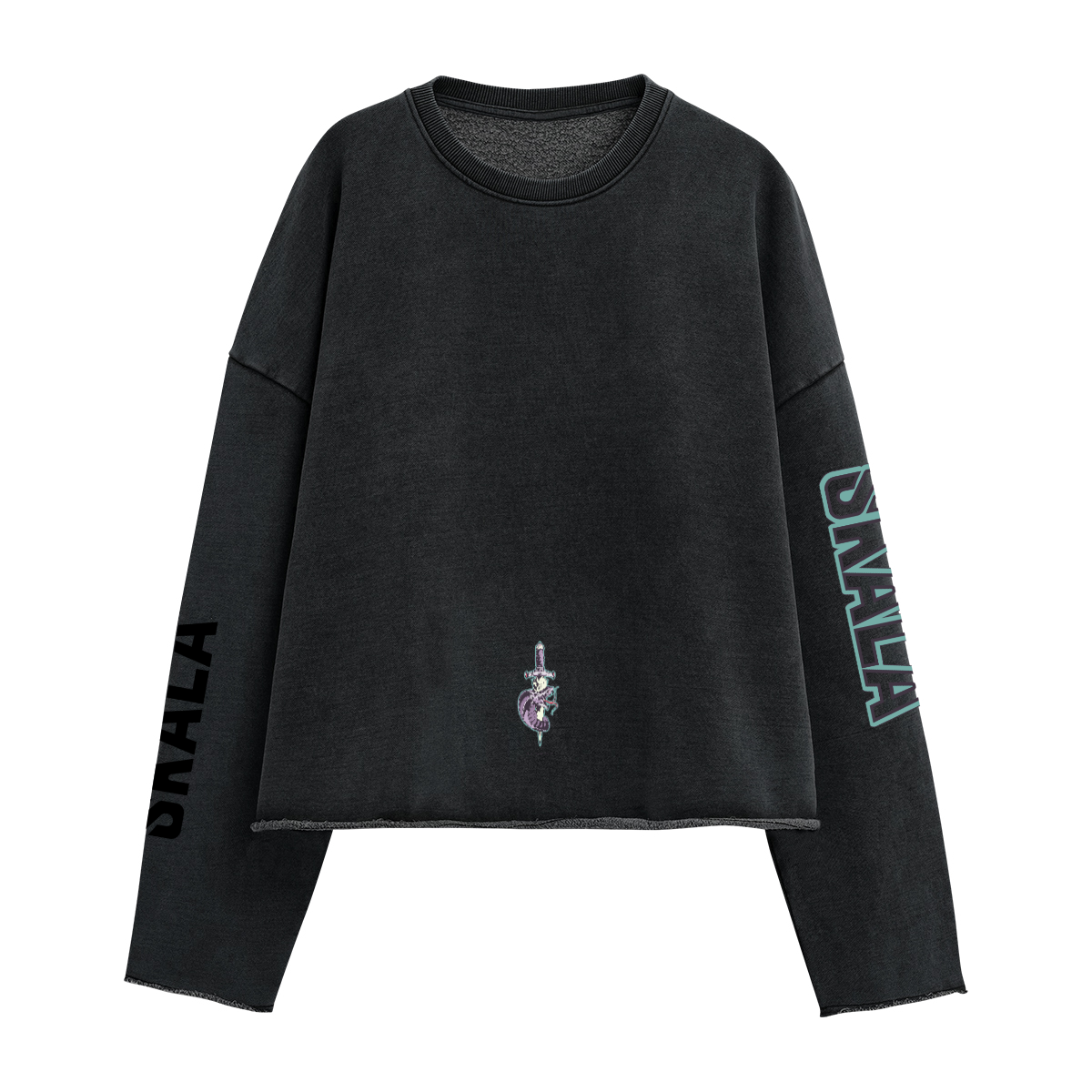 Unisex Washed Cropped Sweatshirt