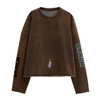 Unisex Washed Cropped Sweatshirt