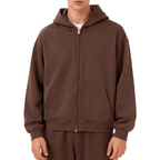 Unisex Cropped Oversized Zip-up Hoodie (460 GSM)