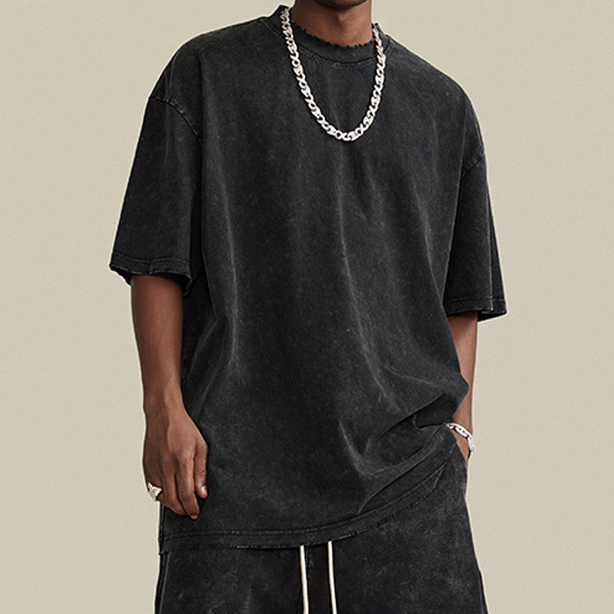 Unisex Oversized Snow Wash T-shirt