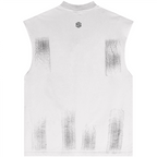 Distressed High Street Round Neck Sleeveless