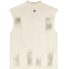 Distressed High Street Round Neck Sleeveless