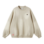 Round Neck Washed Distressed Ombre Heavyweight Sweatshirt