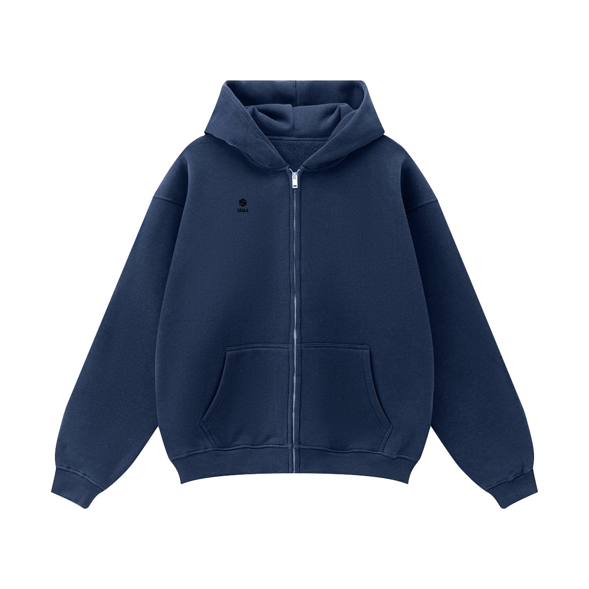 Unisex Fleece Zip-up Oversized Hoodie(380GSM)
