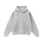 Unisex Fleece Zip-up Oversized Hoodie(380GSM)
